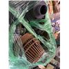 Image 9 : Contents of Pallet:  PVP Piping, Drain Grates, Ball Check Valves, Dome Strainer, etc