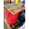 Image 4 : Shell Mysella 55-Gallon Drum for S5 N SAE 15W-40 Gas Engine Oil (Approx. Half Filled)