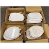 Image 1 : Multiple Boxes White Elongated Toilet Seats