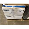 Image 6 : Multiple Boxes Kohler Lavatory Sinks & Faucet Decks, Bath Drain, Waterworks Hand Shower,
