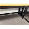 Image 4 : Husky Adjustable Height Solid Wood Top Workbench 72" x 24" x 30"H