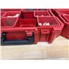 Image 10 : Qty 3 Stackable Organizers & Contents:  Pipe Fittings, Hardware, etc