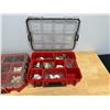 Image 12 : Qty 3 Stackable Organizers & Contents:  Pipe Fittings, Hardware, etc