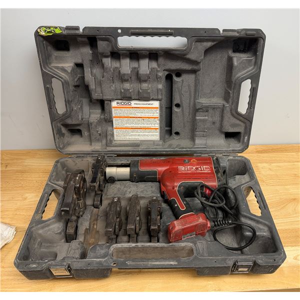 Ridgid Electric Pro Press w/ Multiple Crimp Press Jaws in Hard Case