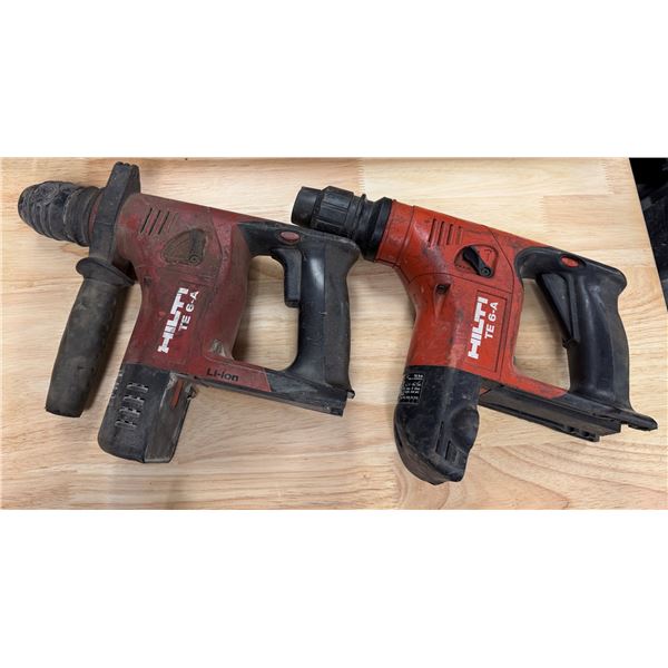 Qty 2 Hilti TE-6-A SDS-Plus Rotary Hammers