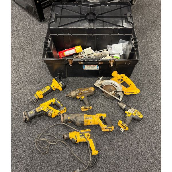 Multiple DeWalt Tools: Jig Saw, Reciprocating Saws, Hammer Drill/Driver, Impact Wrench, Cut-Out Tool