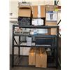Image 1 : Metal Warehouse Shelving Unit & Contents: ProFlo Sewage Pump Kit, Purolator Filters, Rolling Bin, et