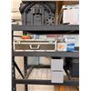 Image 7 : Metal Warehouse Shelving Unit & Contents: ProFlo Sewage Pump Kit, Purolator Filters, Rolling Bin, et