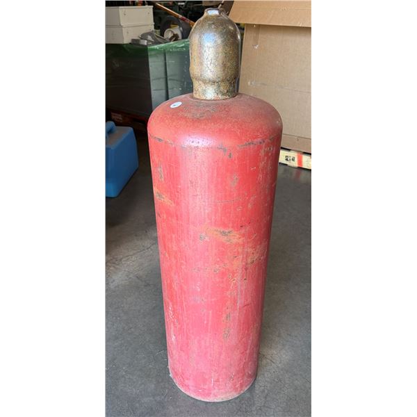 Red Cylinder Acetylene Tank