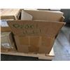 Image 12 : Contents of Pallet: Multiple Boxes Relays, Circuit Breaker Transformers, Pipe Fittings, Clamps, Hard
