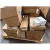 Image 9 : Contents of Pallet: Multiple Boxes Relays, Circuit Breaker Transformers, Pipe Fittings, Clamps, Hard