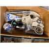 Image 13 : Contents of Pallet:  Sloan Soap Dispensers, Adhesives, Cleanouts, Floor Drains, Caps, Clamps, Hardwa