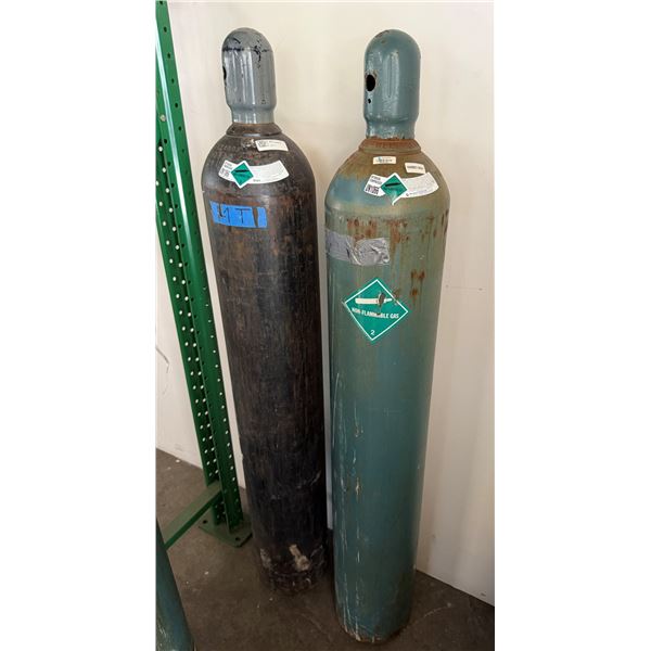 Qty 2 Cylinder Nitrogen Tanks