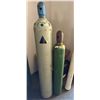 Image 1 : Qty 2 Cylinder Nitrogen & Oxygen Tanks, Misc Sizes