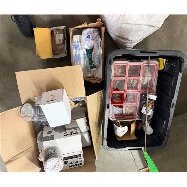 Multiple Broan-NuTone Wall Caps, PVC Pipe Wrap Tape, Littelfuse 1-Phase Voltage Monitors, Hardware, 