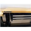Image 2 : Husky Mobile Wooden Adjustable Height Table w/ Metal Legs & 2 Drawers 52" x 24" x 33"H