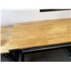 Image 3 : Husky Mobile Wooden Adjustable Height Table w/ Metal Legs & 2 Drawers 52" x 24" x 33"H