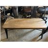 Image 4 : Qty 2 Metal Benches w/ Wooden Seats 37.5" x 13" x 35"H