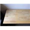 Image 3 : Wooden Table w/ Metal Legs 71.5" x 24" x 31"H