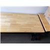 Image 5 : Wooden Table w/ Metal Legs 71.5" x 24" x 31"H