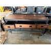 Image 2 : Metal Rolling Workbench w/ 3 Drawers & Undershelf 72" x 24" x 37"H