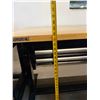 Image 11 : Husky Mobile Wooden Adjustable Height Table w/ Metal Legs & 2 Drawers 52" x 24" x 33"H