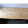 Image 4 : Wooden Table w/ Metal Legs 71.5" x 24" x 31"H