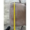 Image 5 : High-Back Brown Upholstered Rolling Office Chair 21" x 19" x 46"H