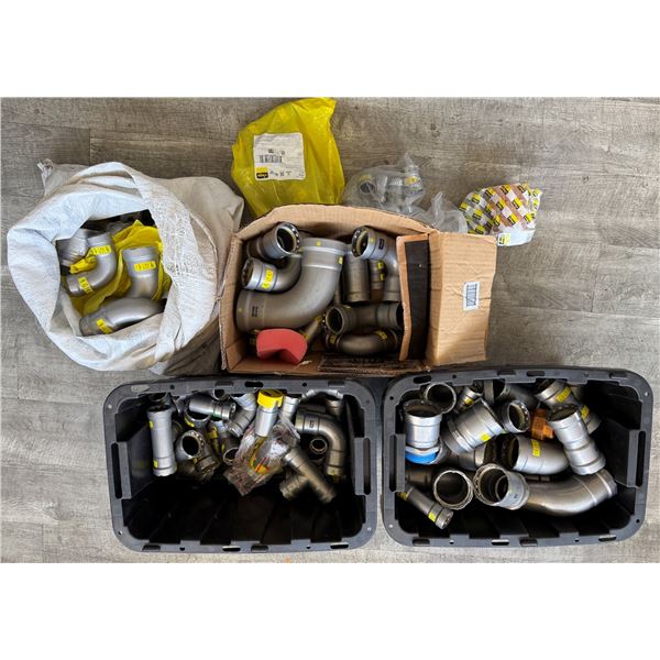 Multiple Viega MegaPress & Other Pipe Fittings, Misc Sizes