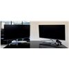 Image 1 : Qty 2 LG Monitors on Ergonomic Stands 27" (each)