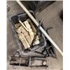 Image 1 : Bin Metal Perforated Plates & 2 Husky Floor Jacks