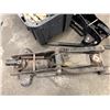 Image 7 : Bin Metal Perforated Plates & 2 Husky Floor Jacks