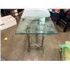 Image 12 : Console Table w/ Branch-like Base & Clear Top 62" x 22" x 29.5"H