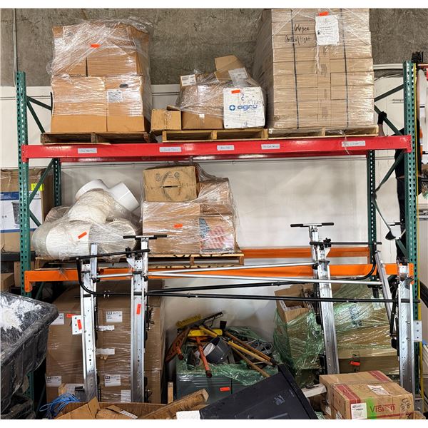 Warehouse Pallet Rack Shelving System 150" x 42" x 144"H (Contents Not Included)
