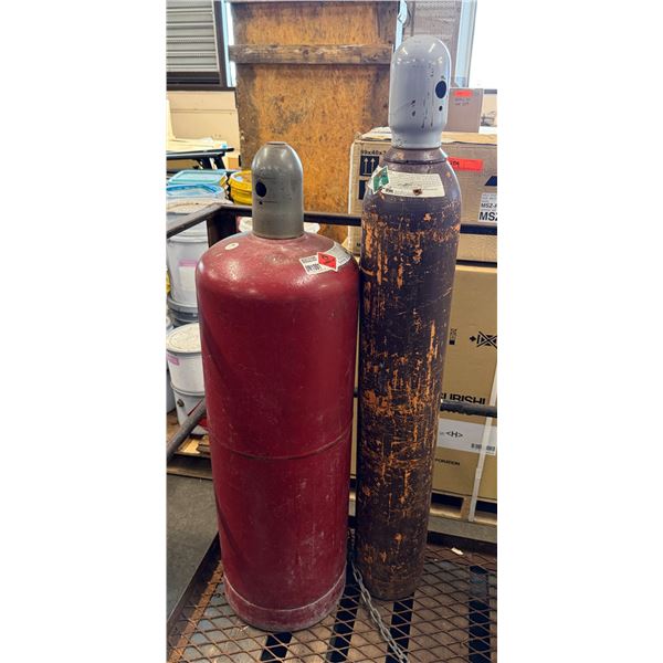 Qty 2 Cylinder Argon & Acetylene Tanks
