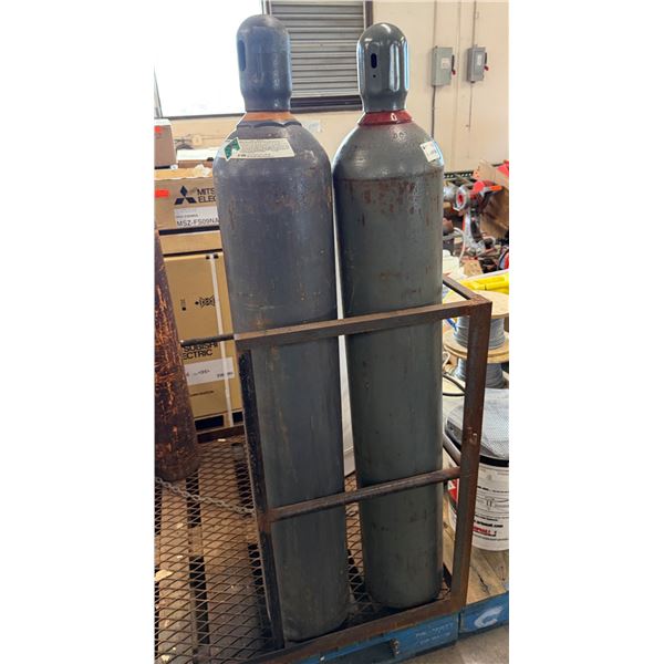 Qty 2 Cylinder Carbon Dioxide & Other Tanks