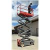 Image 1 : SkyJack SJIII 3226 Narrow Electric Scissor Lift (Starts & Runs - See Video)