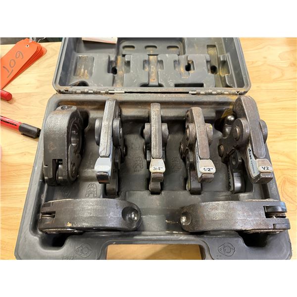 Ridgid Mega Press w/ Multiple Crimp Press Jaws in Hard Case