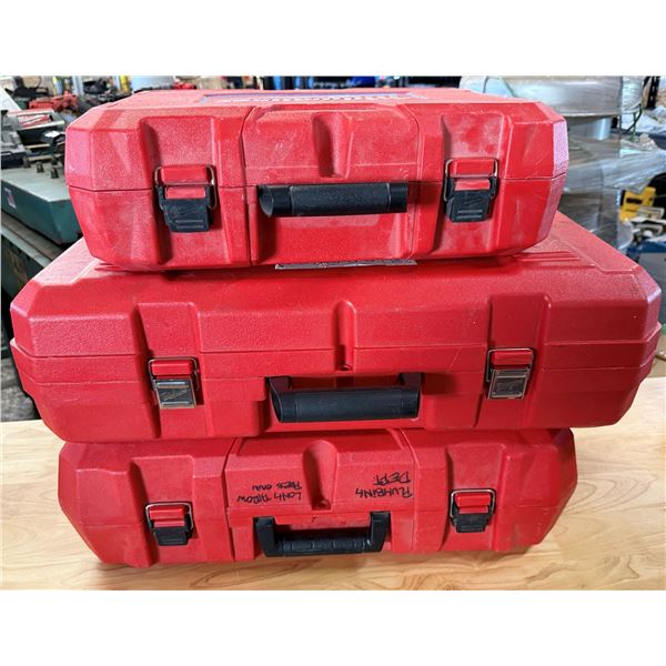 Qty 3 Empty Milwaukee Tool Cases