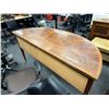 Image 12 : Colonial Williamsburg Wooden Semi-Circle Desk 74" x 31" x 37"H