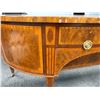 Image 14 : Colonial Williamsburg Wooden Semi-Circle Desk 74" x 31" x 37"H