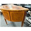 Image 4 : Colonial Williamsburg Wooden Semi-Circle Desk 74" x 31" x 37"H