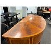 Image 7 : Colonial Williamsburg Wooden Semi-Circle Desk 74" x 31" x 37"H