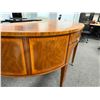 Image 9 : Colonial Williamsburg Wooden Semi-Circle Desk 74" x 31" x 37"H