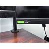 Image 7 : Qty 2 MSI Nvidia G-Sync 3CA7 Monitors Mounted on Black Dual Monitor Stand 27" (each)