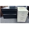 Image 1 : Qty 2 Filing Cabinets: 2-Drawer Lateral & Vertical, Misc Sizes