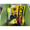 Image 8 : Multiple Safety Gear: Gloves, Rain Coats, Earplugs, Caution Signs, First Aid Kit, etc