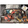 Image 1 : Multiple Power Tools: Hilti Rotary Hammer, Work Light, DeWalt & Makita Drills, Chargers, etc (Cart N