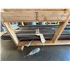 Image 10 : Wooden Crate w/ Vision Auto Lamps, Armstrong Flooring, Metal Channels, Struts, Rods, Hose,  etc