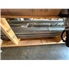 Image 11 : Wooden Crate w/ Vision Auto Lamps, Armstrong Flooring, Metal Channels, Struts, Rods, Hose,  etc